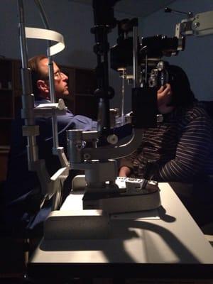 Dr. McGee was great with my teenager's eye exam and Mia him find a hip frame.