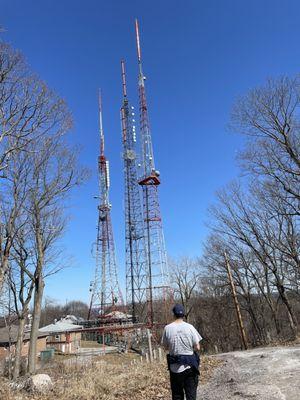 Pretty cool to get to see the broadcast towers up so close!