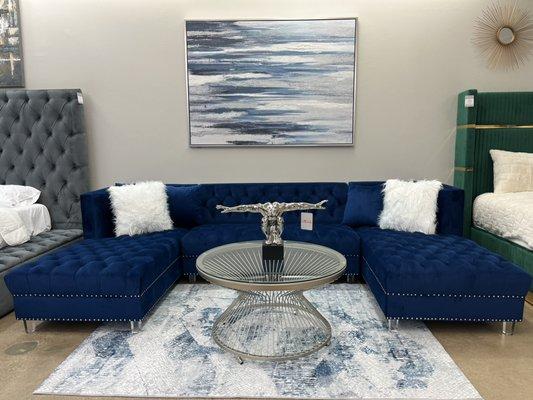 Prada Blue Sectional