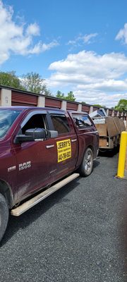 We were called to remove 4 storage units filled with commercial printing machines.  We accepted the job and finished the job in a day.