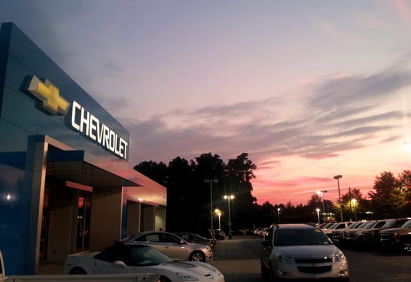 Sunset at Herndon Chevy