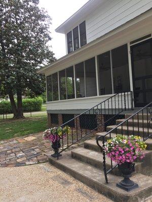 screen porch & back steps