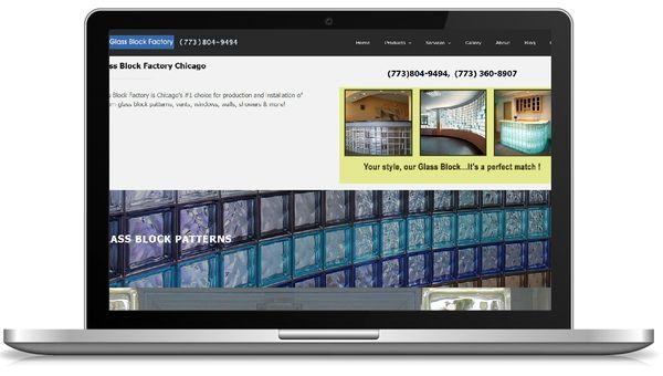 Website for glass block manufacturing