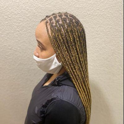 knotless box braids by Tawfekh African Hair braiding