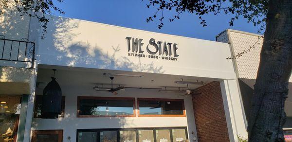 The State Restaurant Outdoor Back Lit Channel Letters