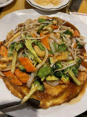 Vegetable egg foo young