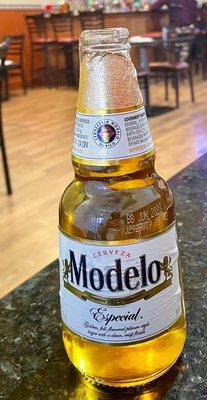 Ice cold Modelo beer