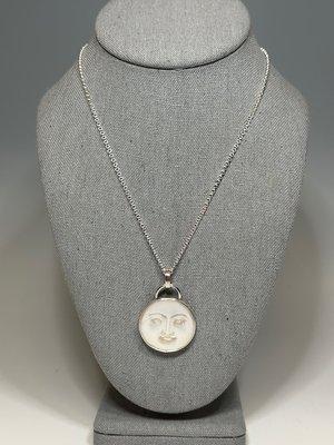 Mother of Pearl Moon Face Pendant by Berlin Randall