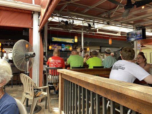 Bar area seating