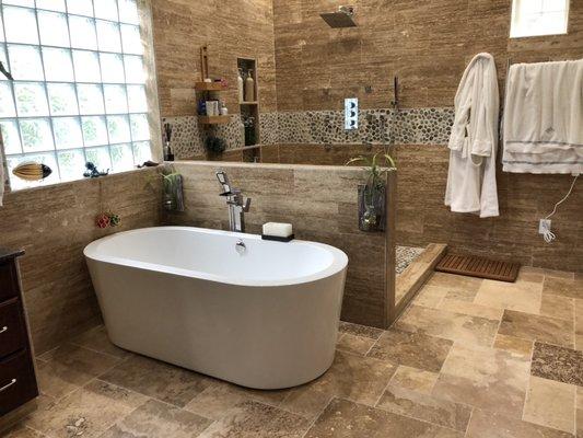 Travertine Custom Mr Bathroom