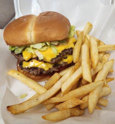 Double Cheeseburger & Fries