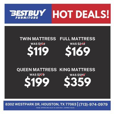 Hot Deals on Mattresses