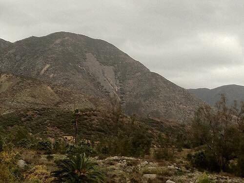 A view if the Arrowhead from 40th and waterman street in San Bernardino