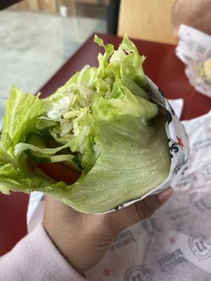 Turkey Tom, lettuce wrapped