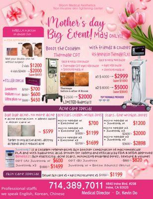 Happy Mother's Day! This is our May Promotion! Please let us know if you have any questions!