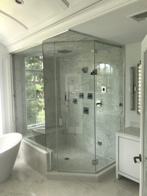 Angled Shower Door