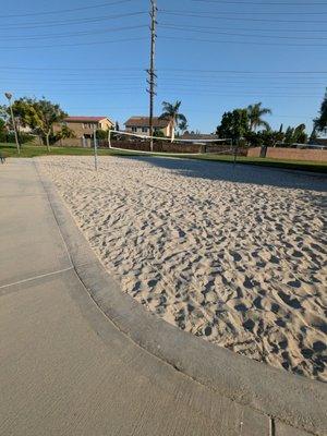 Beach volleyball court