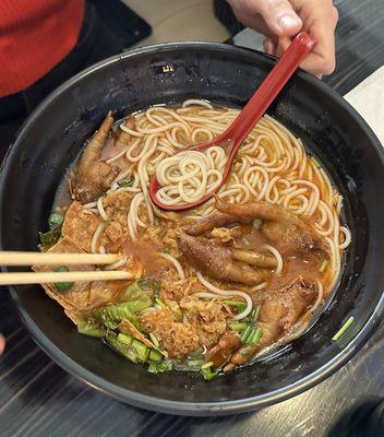 Snail soup with chicken feet