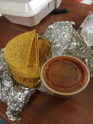 I bought chips and salsa and not hard taco shells cracked in half. WTH!