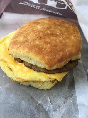 Sausage Biscuit Sandwich