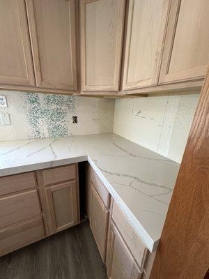 Countertop in new kitchen