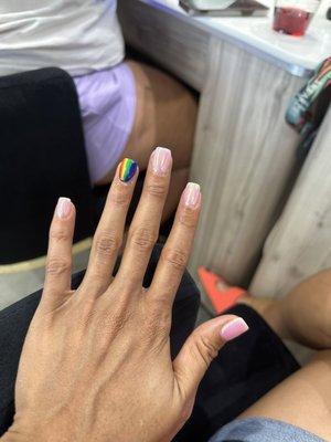 My nails for Pride