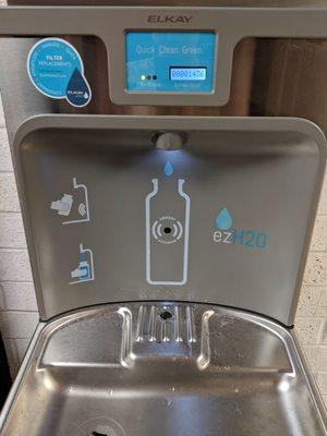 They have filtered water right off of the front desk