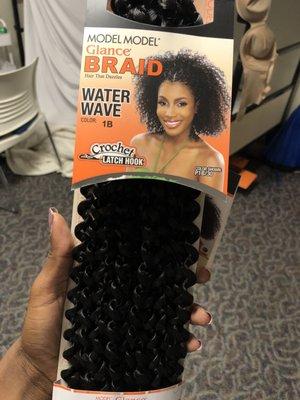 This is a black 1B Water Wave Crotchet Bundle