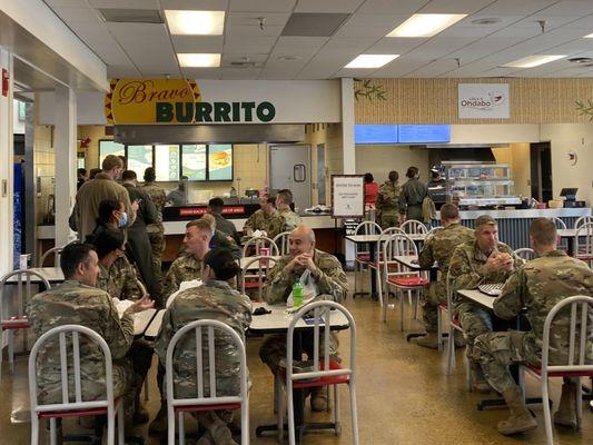 Food Court view of Bravo Burrito