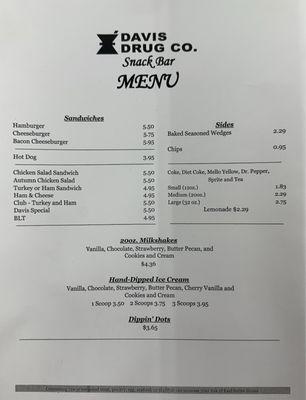 Lunch Menu