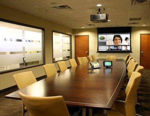 Custom corporate boardroom for Nashville company.