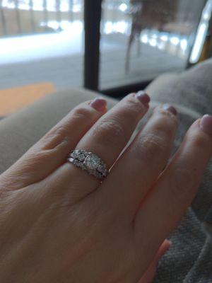 My beautiful ring that was brought back to life at Martin Jewellers.