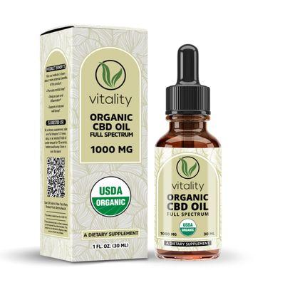 Vitality CBD of Buffalo | 1000MG Organic CBD Oil