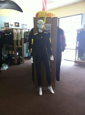 Wet suit for chicks