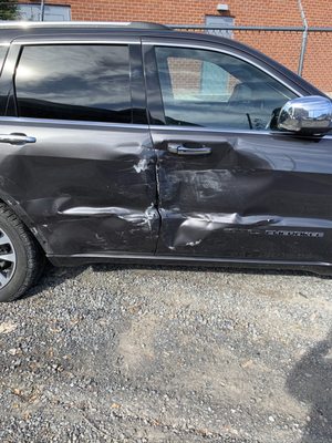 Damaged car