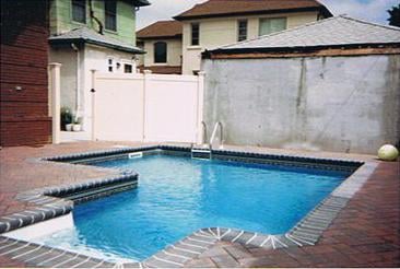 L shape swimming pool