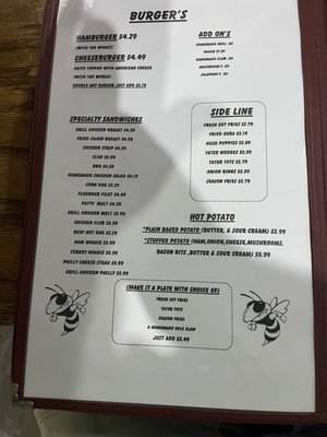 New Menu