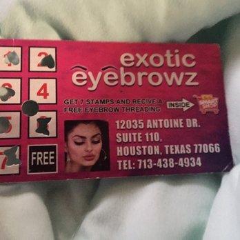 Loyalty card..After every 7 Eyebrow services get a Free Eyebrow Threading or Waxing