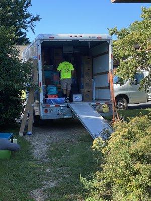 Organizing the truck!