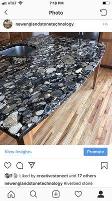 Riverbed Stone countertop restoration