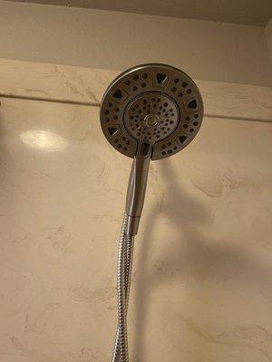 After - new shower head