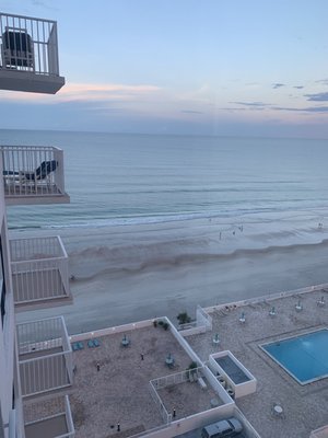 beach view from balcony