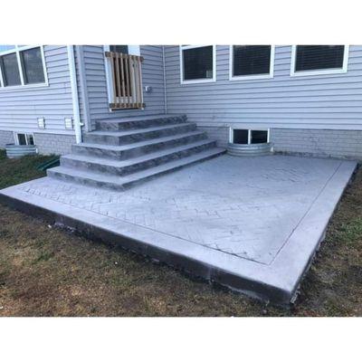 Concrete patio