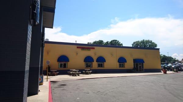 Walk-up window to the right of northwest entrance of Plaza Fiesta