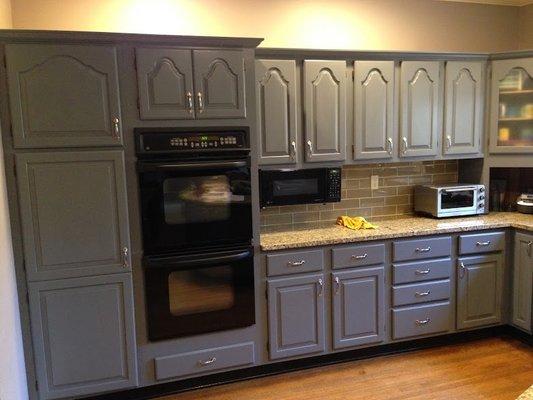 Painted cabinets