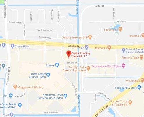 Map Location of our Boca Raton, Florida office