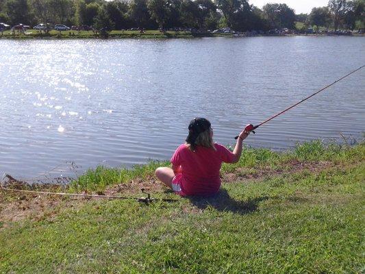 Fishing on a sunny day off