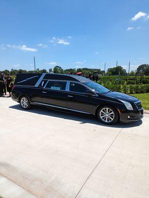 Allen Mortuary hearse.