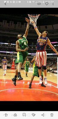 Getting up for a Rebound against The world Famous Harlem Globetrotters!