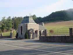 Entrance and office of Lewis memorial park